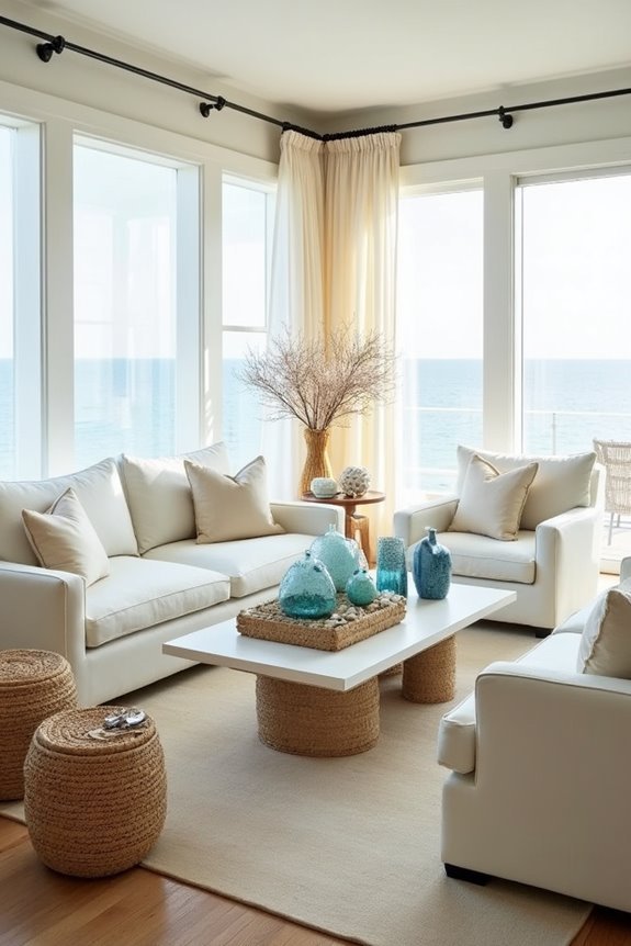 coastal inspired living room decor