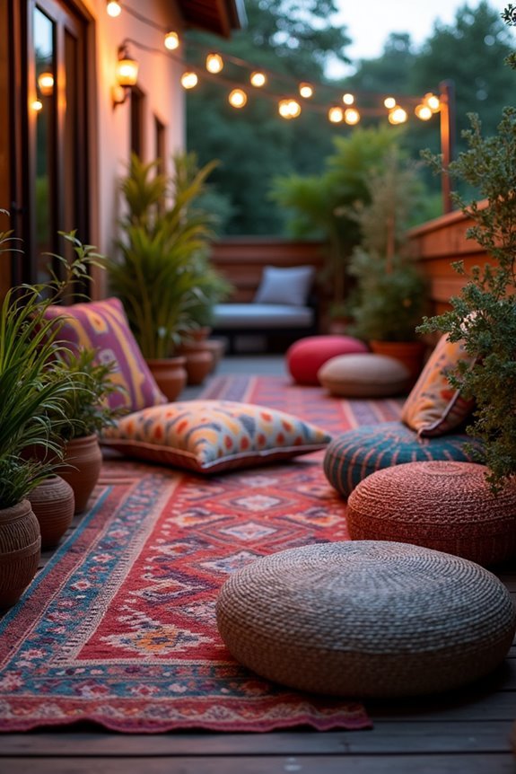 cozy outdoor lounge cushions