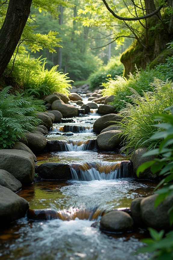 create a soothing brook