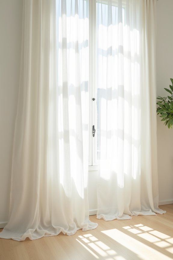 delicate chiffon curtains elegance