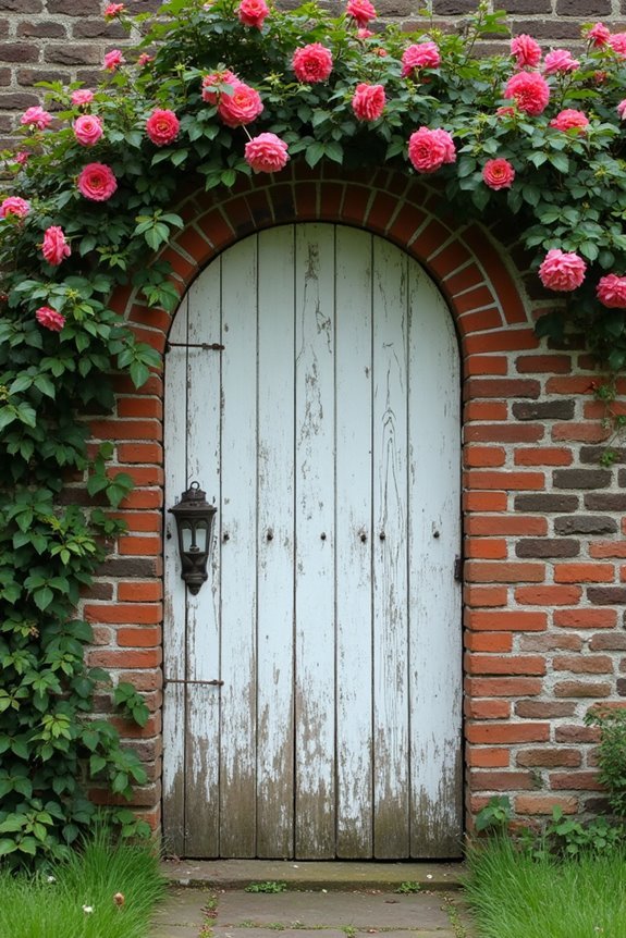 distressed gates as decor