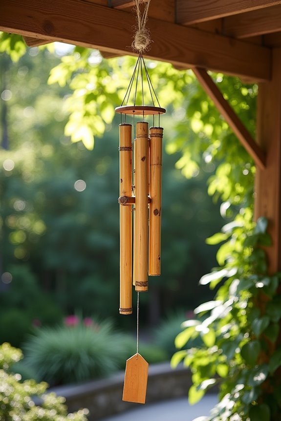 eco friendly bamboo garden decor