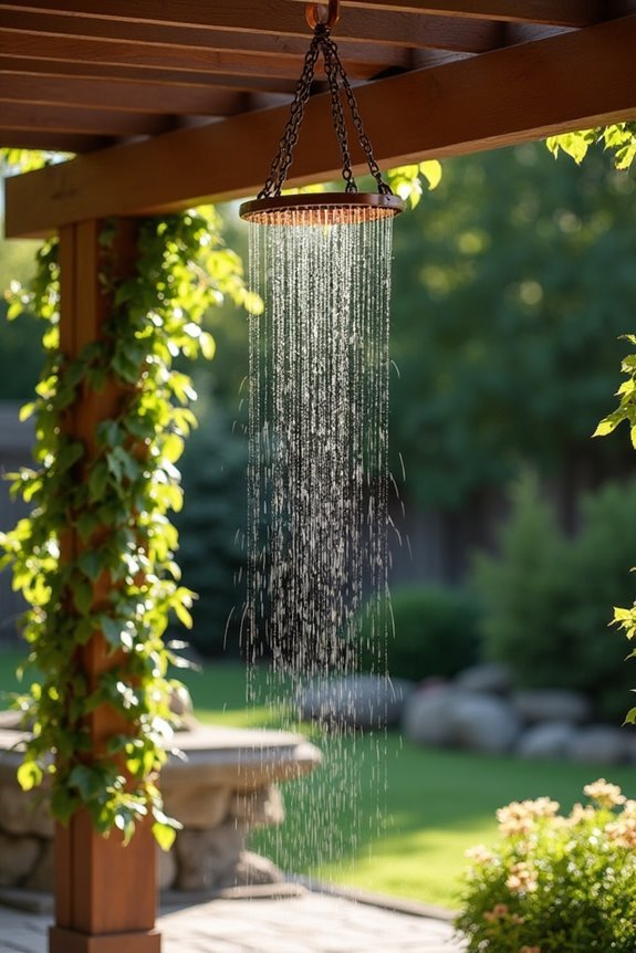 elegant copper rain chains