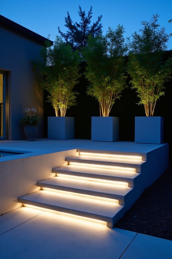 elegant garden illumination accents