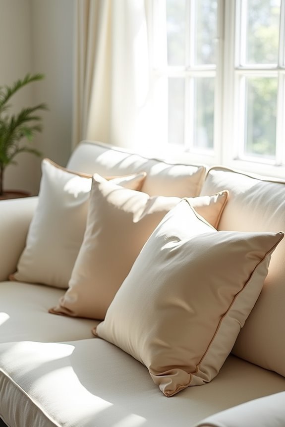 elegant raw silk accents