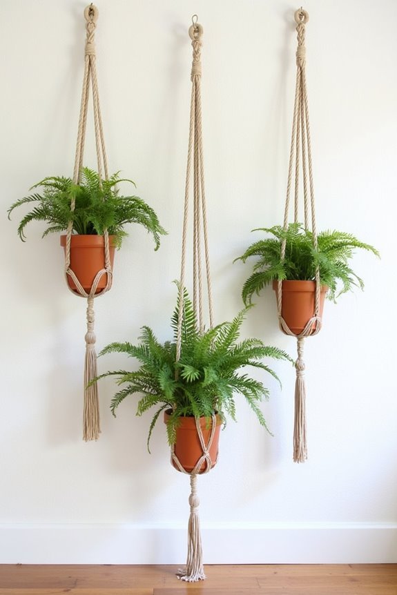 elevate plants with macram