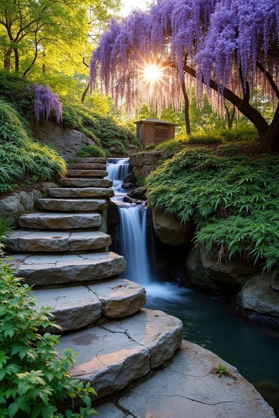 enchanting stone steps pathway