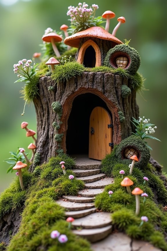 enchanting tree stump gardens