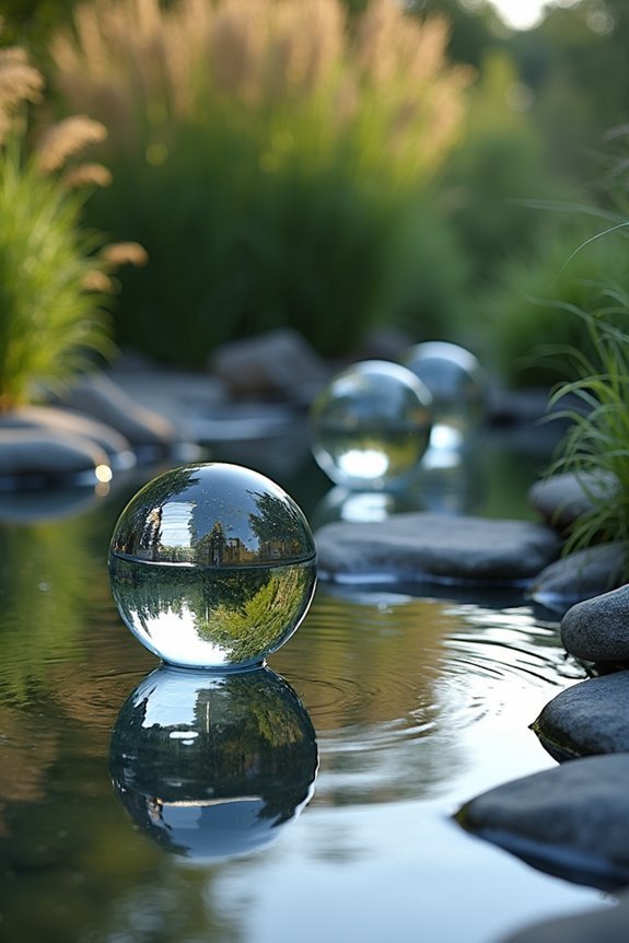 floating orbs enhance tranquility