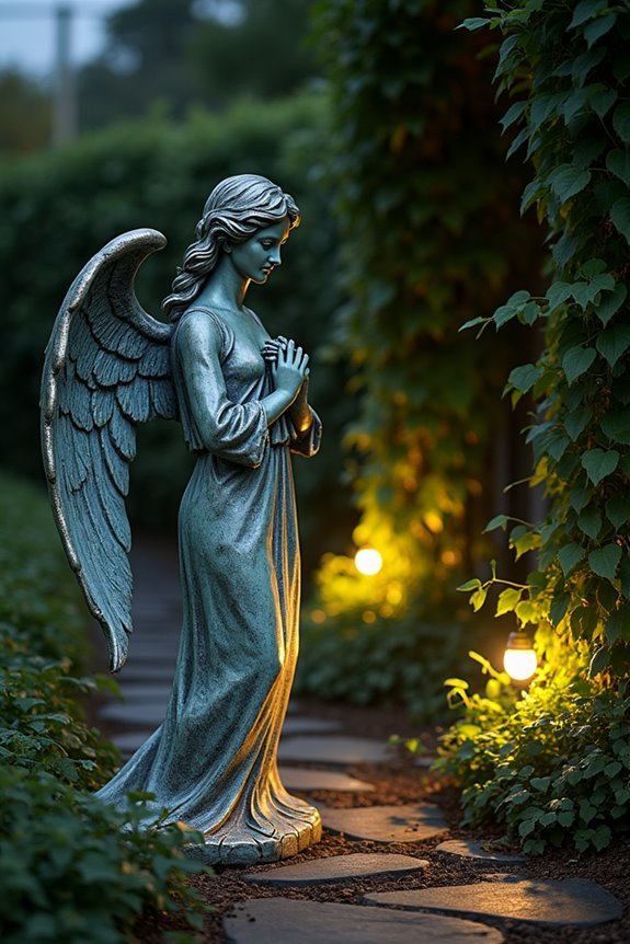 illuminated garden art sculptures