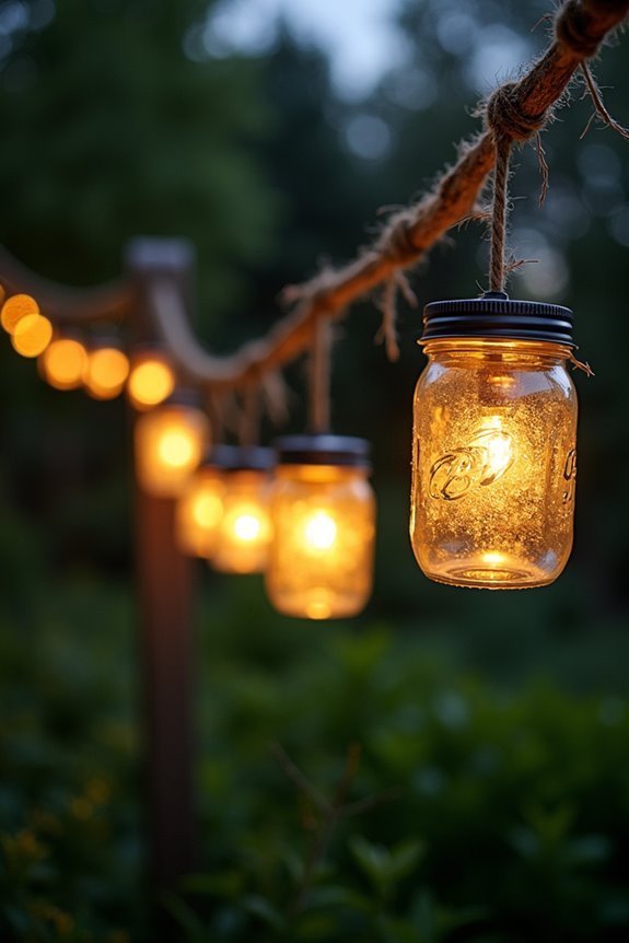 illuminated mason jar lights