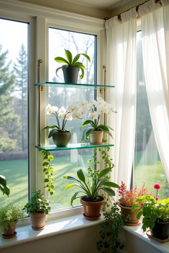 indoor greenhouse window displays