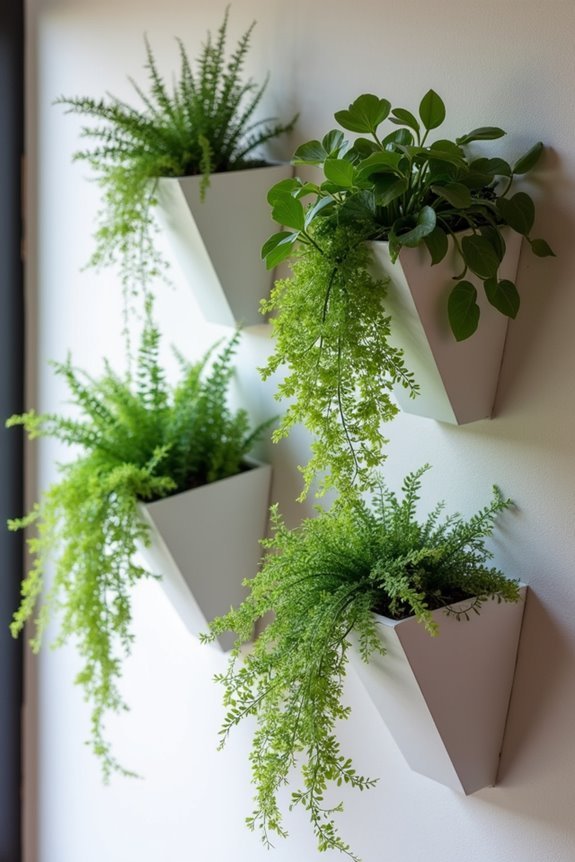 lush indoor vertical gardens