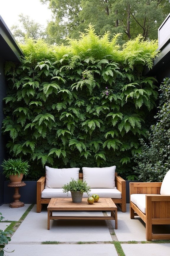lush living wall privacy