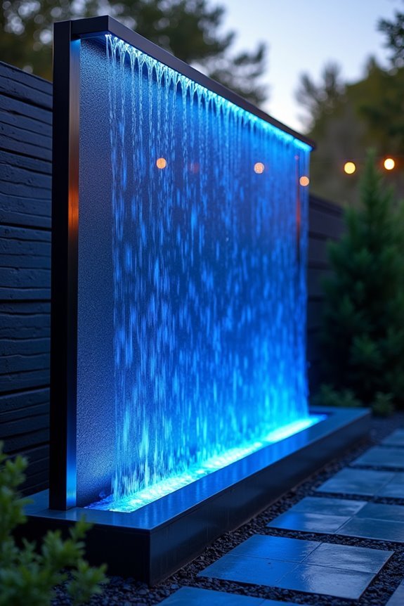 magical illuminated rain curtain