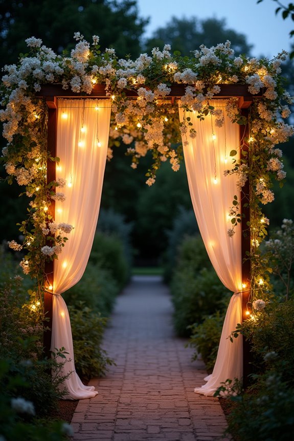 magical starlit garden ambiance