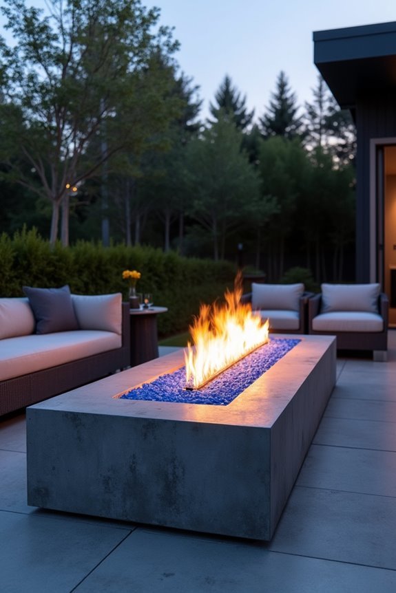 modern cozy fire features