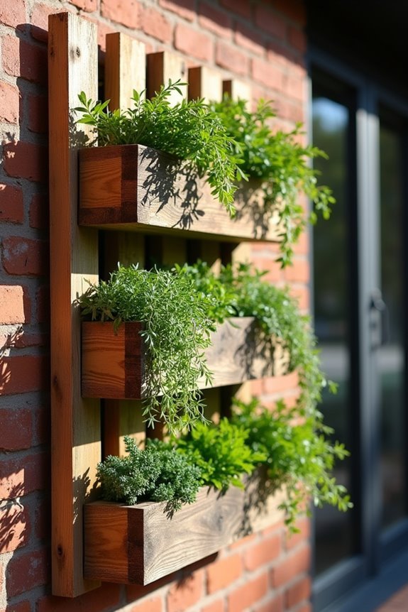 pallet vertical garden creation
