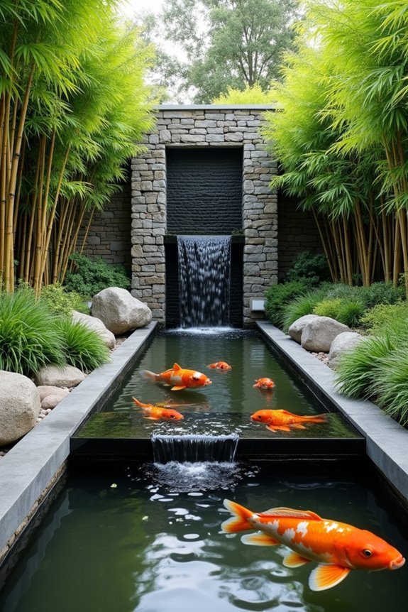 peaceful garden water features