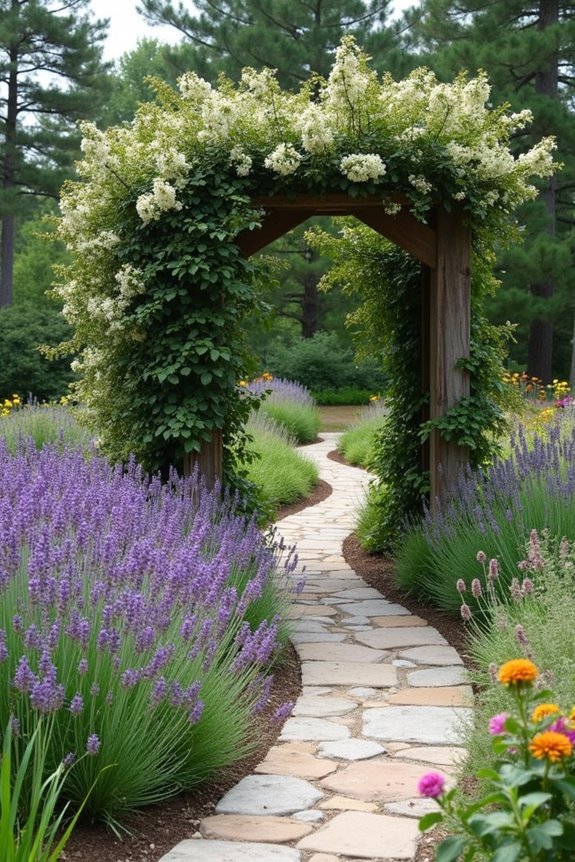 pollinator friendly garden corridor