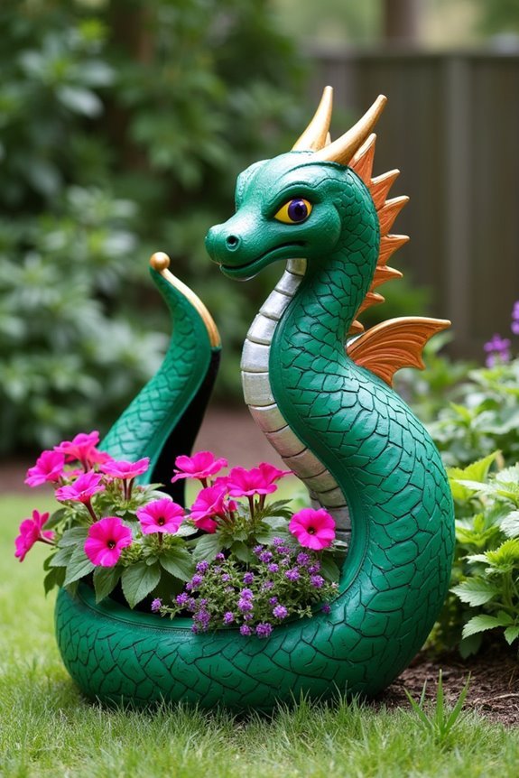 repurposed tires into dragons