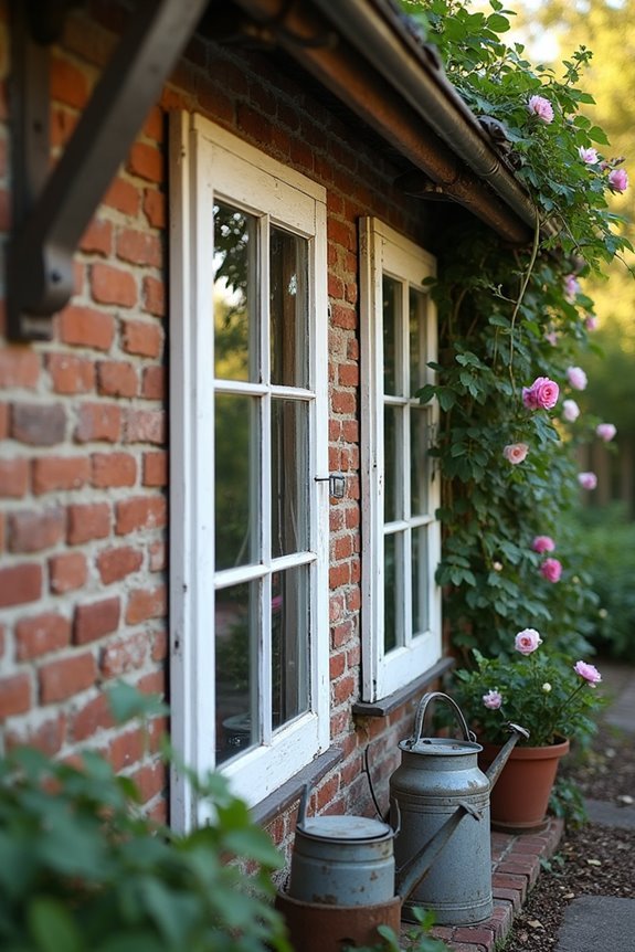 repurposed vintage window frames