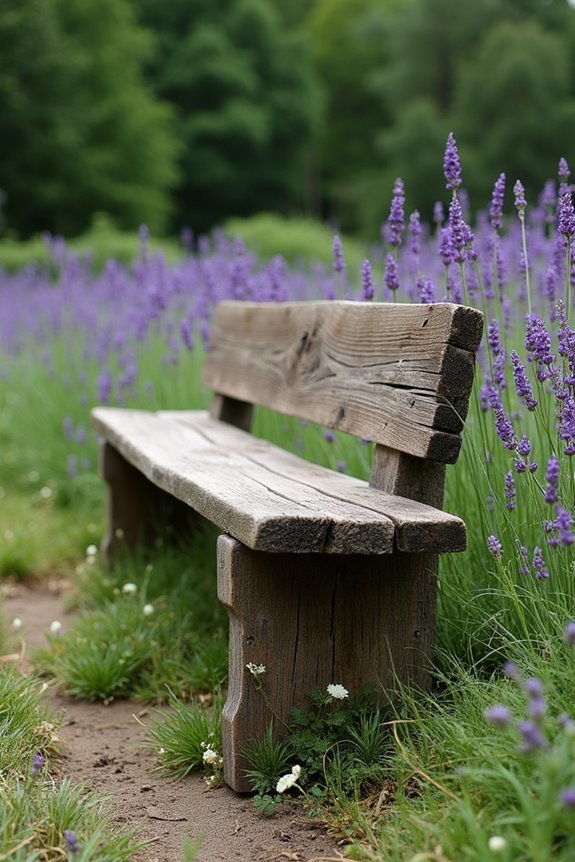 salvaged wood bench crafting