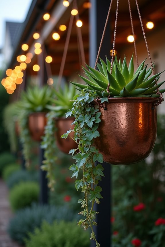 solar powered illuminated planters