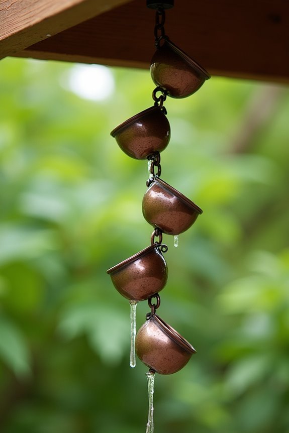 stunning copper rain chains