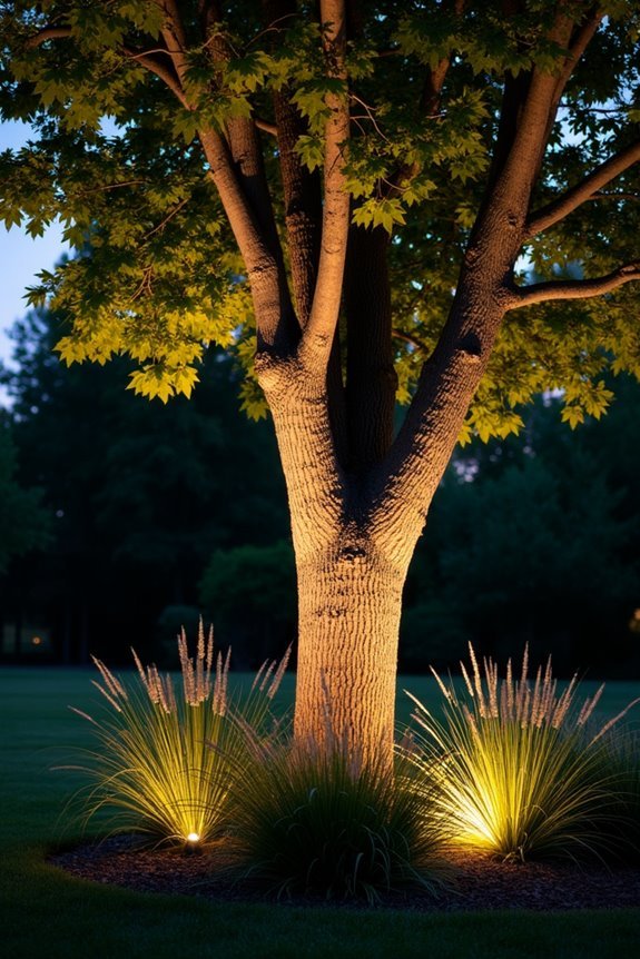 subtle tree uplighting technique