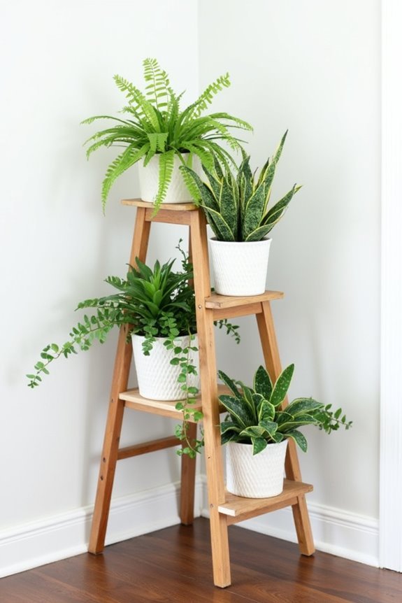 tiered plant display arrangement