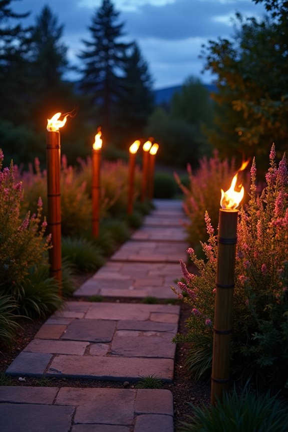 tiki torches enhance gatherings