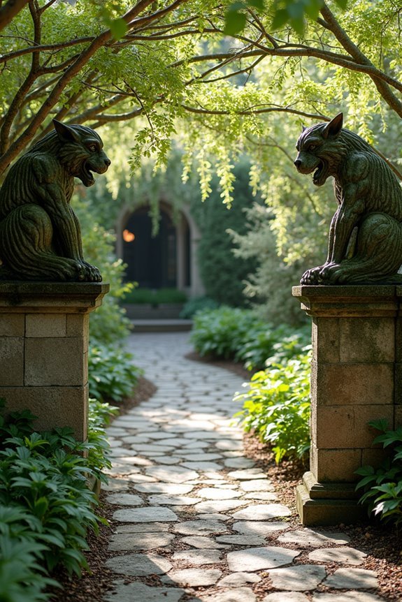 timeless stone garden guardians