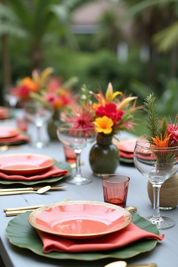 tropical dining experience crafted