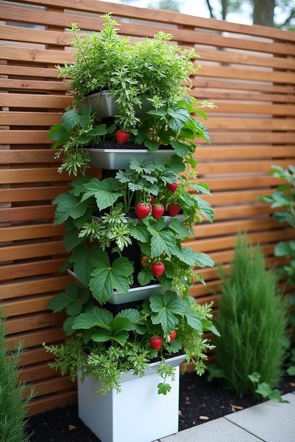 vertical gardening with edibles