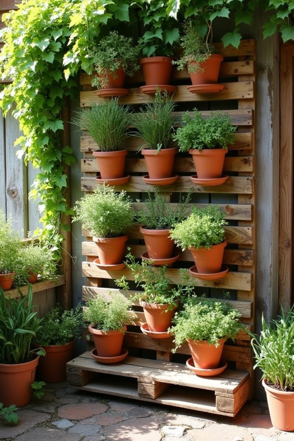 vertical herb garden creation
