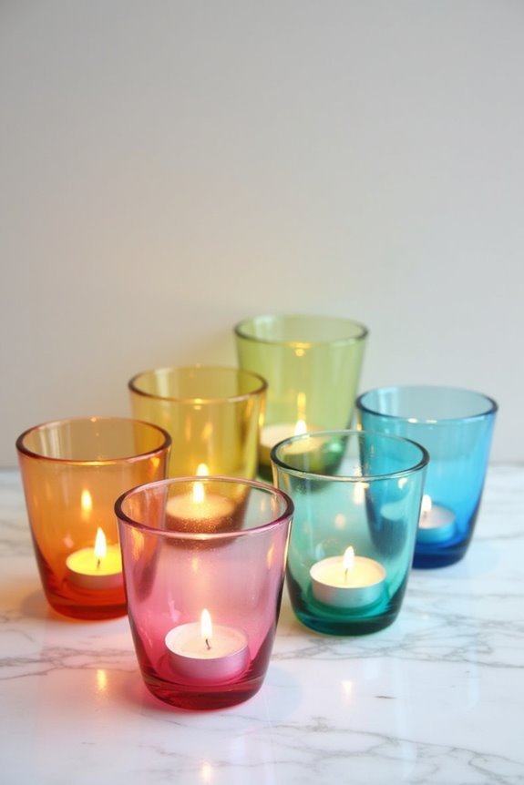 vibrant candlelight summer decor