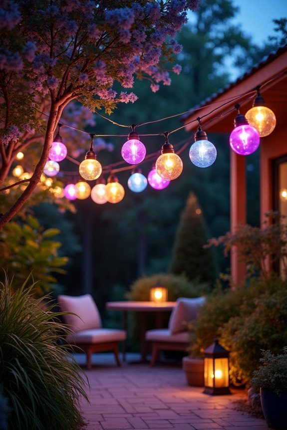 vibrant outdoor decorative lighting