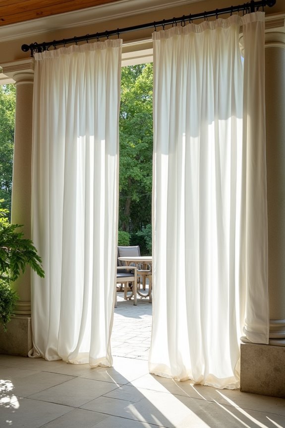 weatherproof outdoor privacy curtains