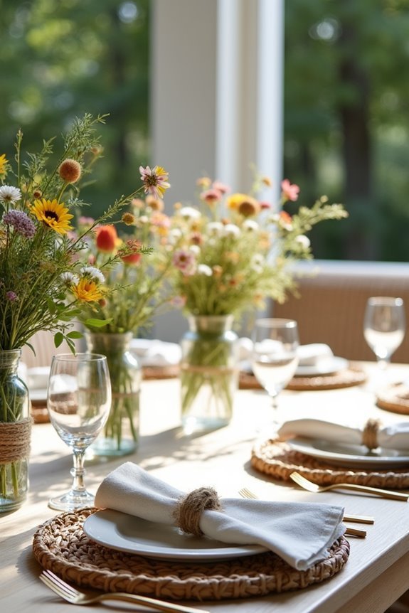 woven textures for summer tables