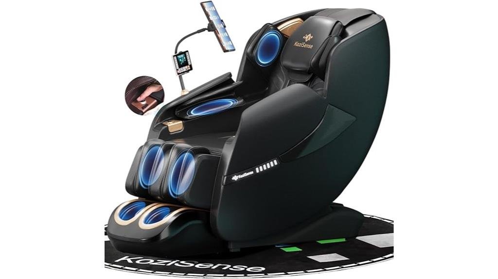ai controlled heated massage chair