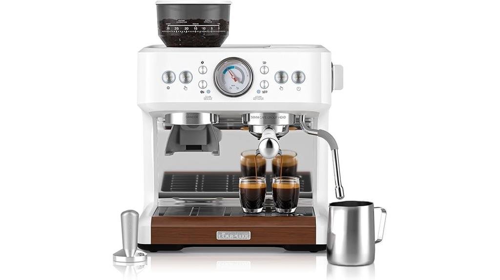espresso machine with grinder
