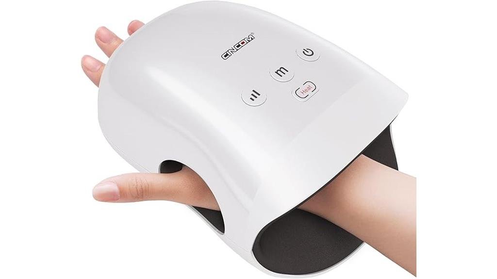 heated compression hand massager