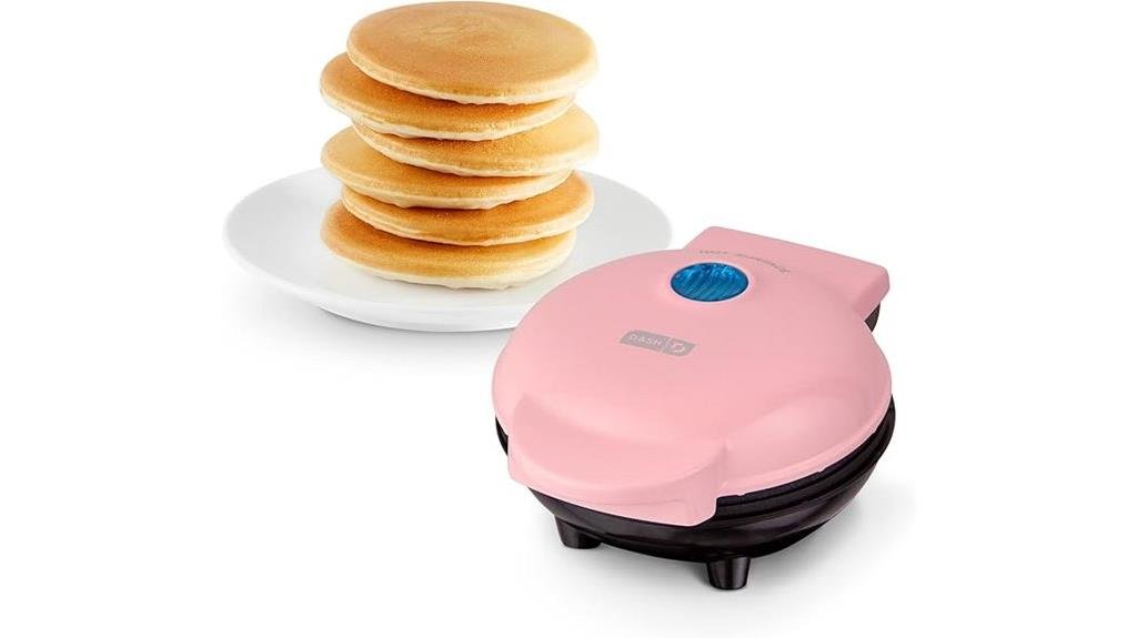 pink electric round griddle