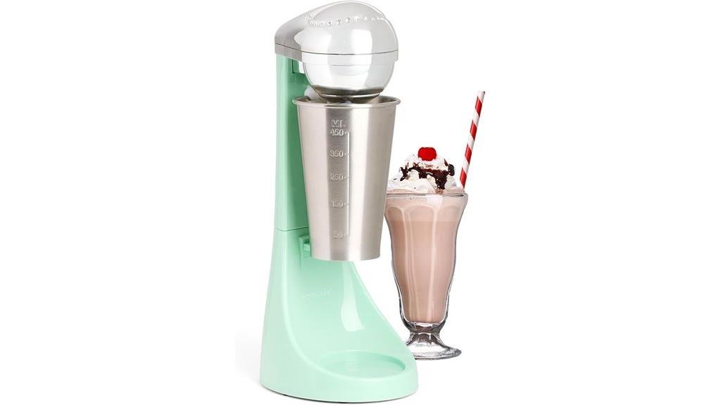 retro milkshake maker green